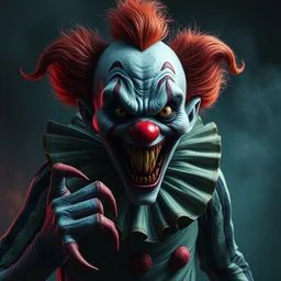 Cursed schizoid clown monster