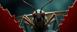 saw blade beholder eye tyrant insect with eyes on each saw blade tooth saying "fun? you think this is fun?"