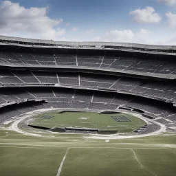 The ruins of an NFL Stadium