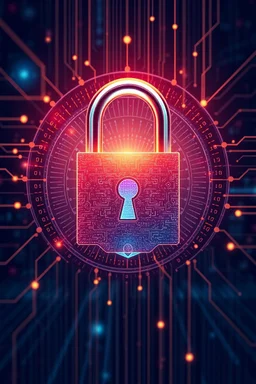 Padlock Security cyber digital concept Abstract technology background protect system innovation vector illustration Business person explore the core of cyber security. Delve into cyber protection methods, threats, and bolster cyber security stance. Essential for navigating the cyber security age UUID