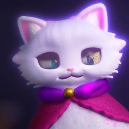 Cute fumo plush of a beautiful princess cat girl wearing a puffy jacket in a winter wonderland; beautiful full volumetric lighting, cinematic shimmering illumination, brilliant coloring, smooth, sharp focus, crispy quality, vray; Pixar, Disney, Artstation; HD, HDR, SF, CGSociety, 16k, photorealistic, unreal engine