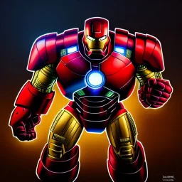 ultra detailed fullbody portrait of IronMen with Hulkbuster Armor, extremely detailed digital painting, intrincate, extremely detailed face,crystal clear Big Glowing eyes, mystical colors , perfectly centered image, perfect composition, rim light, beautiful lighting, 8k, stunning scene, raytracing, in the style of robert e howard and pablo oliveira and Ken Kelley and Ohrai Noriyoshi and Simon Bisley