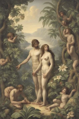 Adam and Eve in Paradise