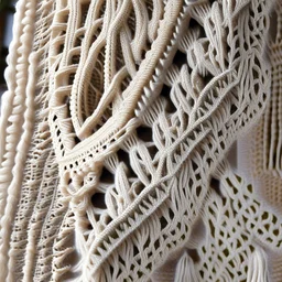 Fabrics texture macrame