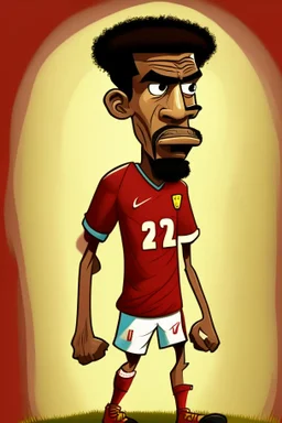 Vincent Abu Bakr Footballer cartoon 2d