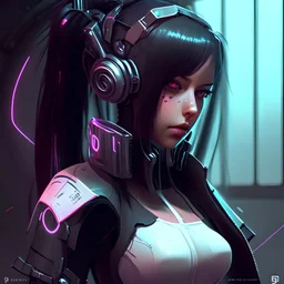 Girl cyber 3D