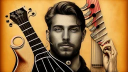 portrait off mandolin by vangog