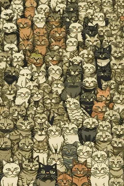 Cats on cats 1000 cats