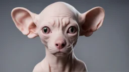 Moises , sin pelo con mirada vaga y color de piel blanca