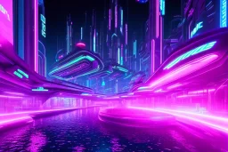 Future City, Neon, Neon Lighting, Cyberpunk, Hyper Realistic, Hyper Detailed,