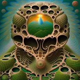 fractals in a human, Jacek Yerka