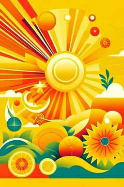 design sunny vector illustrations