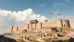 visualize the heroism, fortress strength, and cultural heritage associated with the Koroghlu dastan and the legendary Chenlibel.