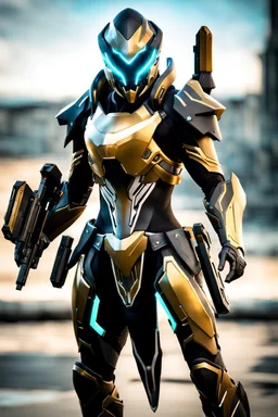 An incredible ultra advanced warframe with plenty of sophisticated gadgets with the whole and full body full armor with ultra sophisticated machine compagnon ultra high resolution and details with maximum ratings and frames possible and by the most advanced camera lenses.mind.Huge