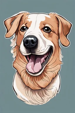 illustration dog meme face