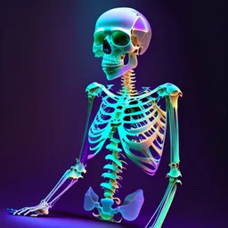 iridescent skeleton