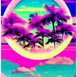 Vaporwave art Collage