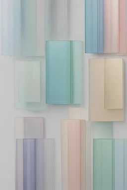 pastel tinted glass samples