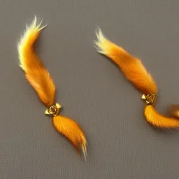  gold Fox with five tails