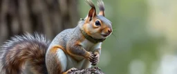 squirrel in a squirrel suit