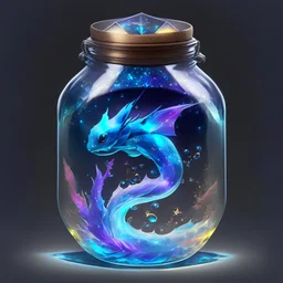 Ultra rebdered profesional painting cristal potion jar holographic shiny special cosmic pokemon