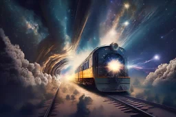 A train going into universe.