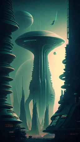 alien cityscape