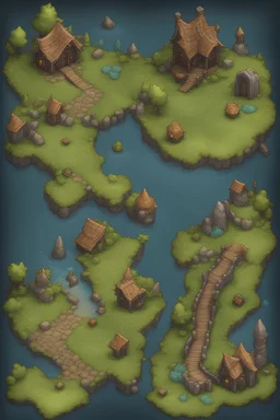 Topdown fantasy RPG terrain tileset with 16 pixels with transparency