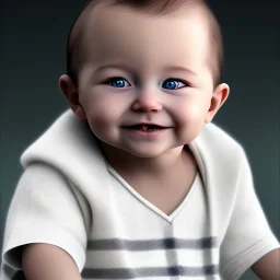 a human baby called tobias leander, photo realistic