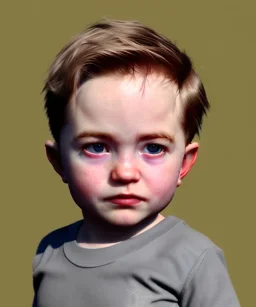 Robert pattinson toddler, full body, soft skin, dramatic lighting, hyper realistic