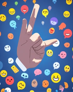 Hand pointing at you emoji design