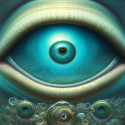 underwater ocean scene reflected inside pupil of eye by naoto hattori, mihai criste, sara arasteh, gregory grie, salvador dali, intricate, elegant, highly detailed, centered, digital painting, artstation, concept art, smooth, sharp focus, illustration, artgerm,