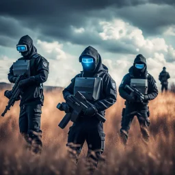 image of a Cyber Protection Team in the field on high alert to stand against the enemy