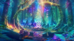 magical forest, meditation, chakras, UHD, pohoto