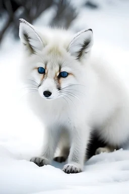 Snow Fox: Appearance: A small and agile creature with pristine white fur, the snow fox has a bushy tail and pointed ears. Its keen eyes reflect intelligence, and its small size allows it to navigate the snow-covered terrain with ease.