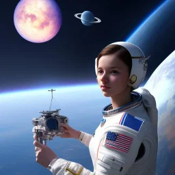 A girl with a dream of going to space one day and a bright future at head of her