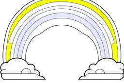 only rainbow coloring page