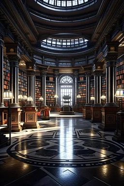 library, in star wars style, trending on artstation, sharp focus, studio photo, intricate details, highly detailed