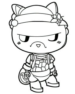 outline art for real Boba Hello Kitty coloring page, Japanese manga style, cartoon style, cute face, white background sketch style, full body is a must, only use outline, clean line art, no shadow, bold outline