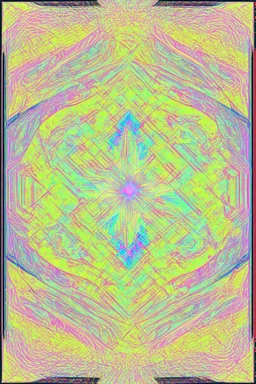 Cantor set fractal with Bauhaus-inspired pastel palette