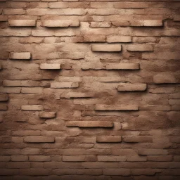 Hyper Realistic Brown Grunge Wall with few Bricks appearing