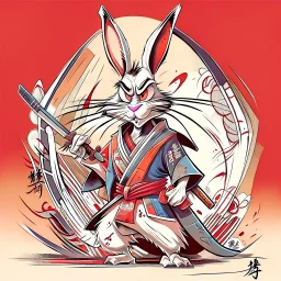 Bugs Bunny as a Samurai