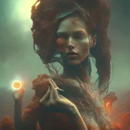 superhero, woman, photographer. oil on canvas, volumetric lighting, beksinski