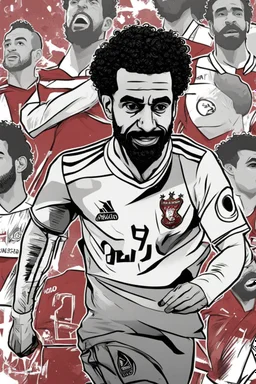 mo salah,cartoon 2d