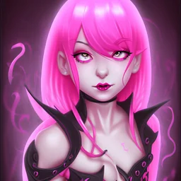 Girl demon pink
