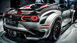 bugatti veyron BRABUS ROCKET, rear view, desktop wallpaper, 4K, Cinematic
