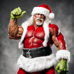 The Incredible Hulk Hogan as Santa Claus