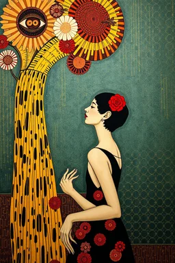 The I do not care club; Surreal Pop-Art inspired by Gustav Klimt