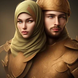 portrait, muslim, full body, armor, 8k resolution