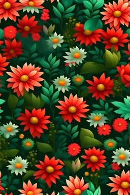 small floral repeating pattern design, 3D, 8k, realistic
